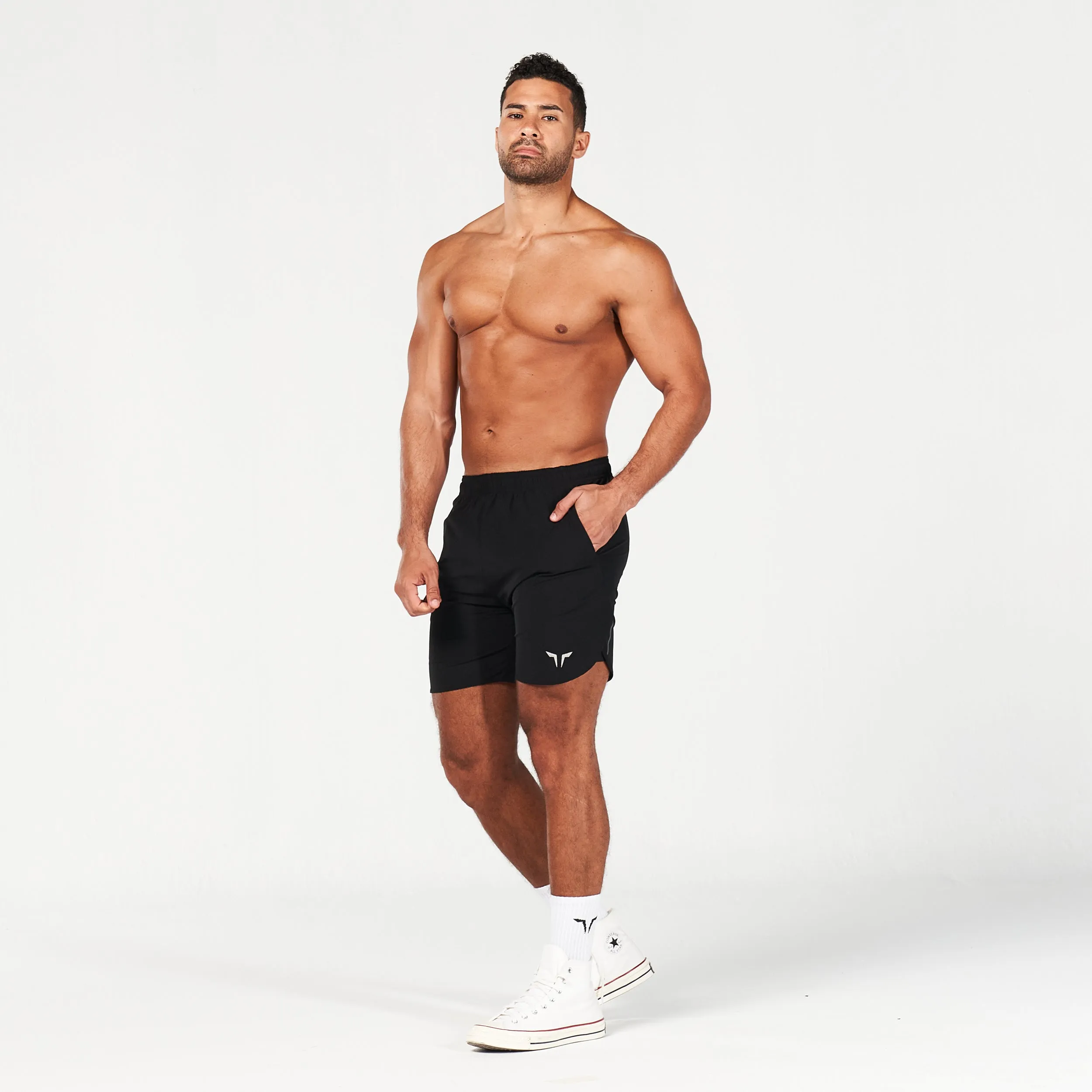 2-in-1 Dry Tech Shorts - Black