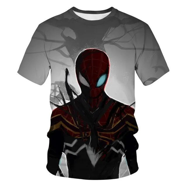 2021 Adult Children's T-shirt Movie Venom 3d Printed Top Boys And Girls Short Sleeve Cartoon Top Children's Clothing Polyester Q