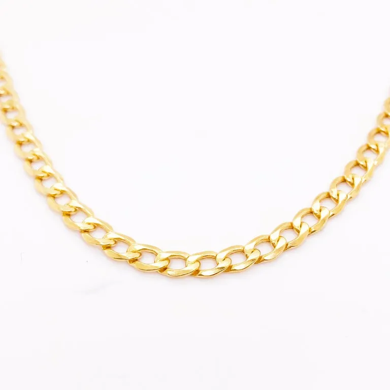 5.25mm Miami Cuban Chain in 14K Yellow Gold, Miami Cuban Link Chain, 20 inches