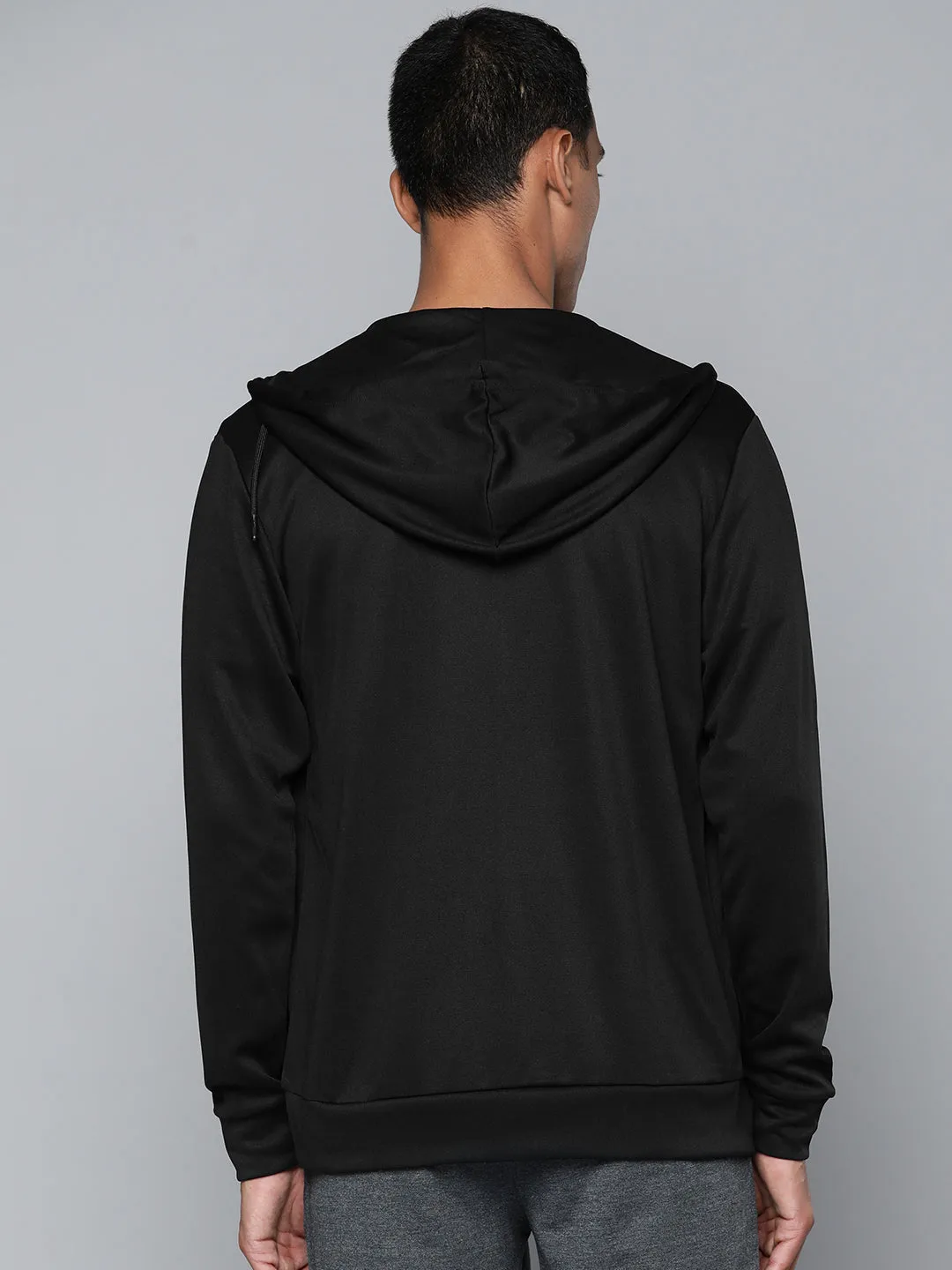 Alcis Men Black Hooded Sweatshirt