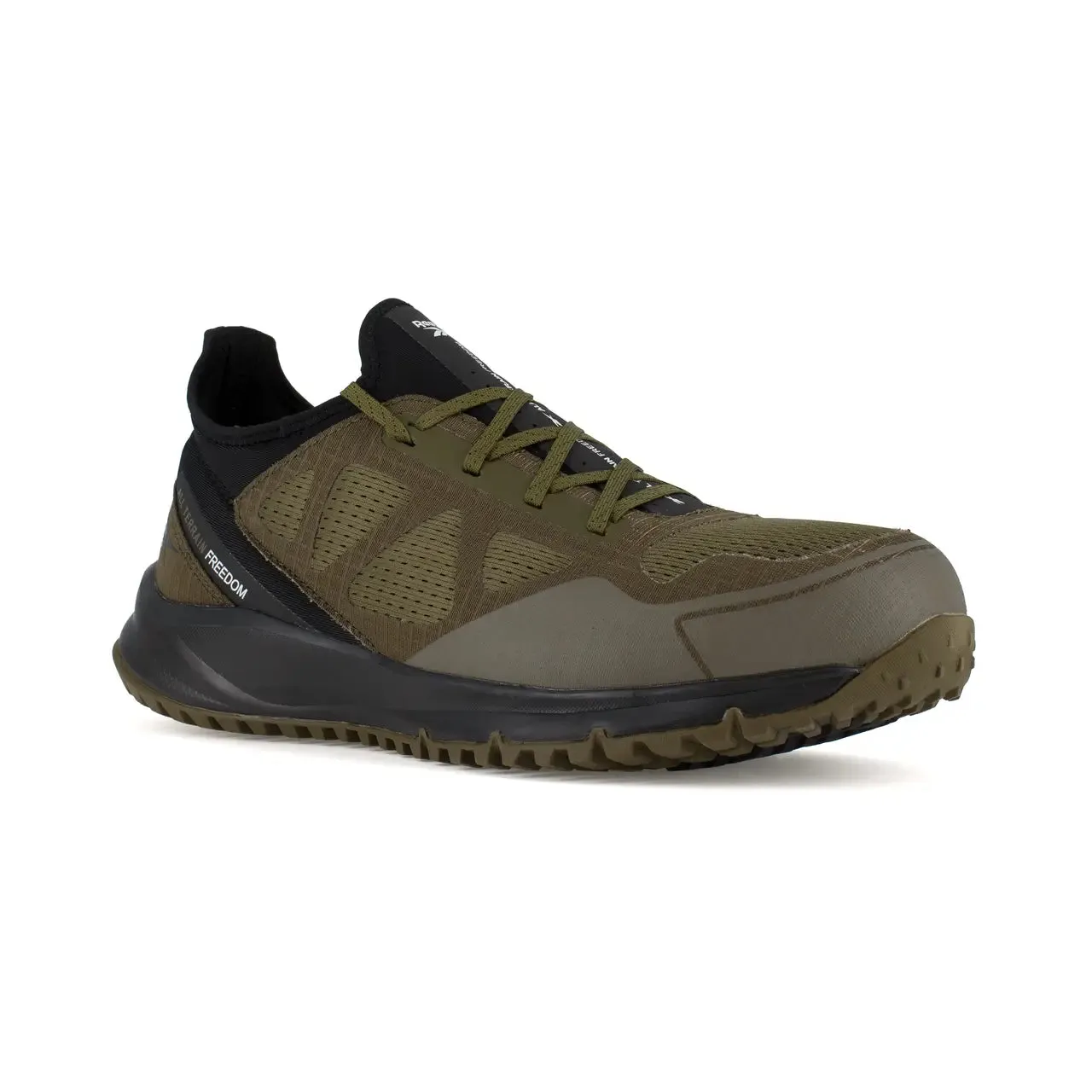 All Terrain Steel-Toe Athletic Work Shoe Sage/Black