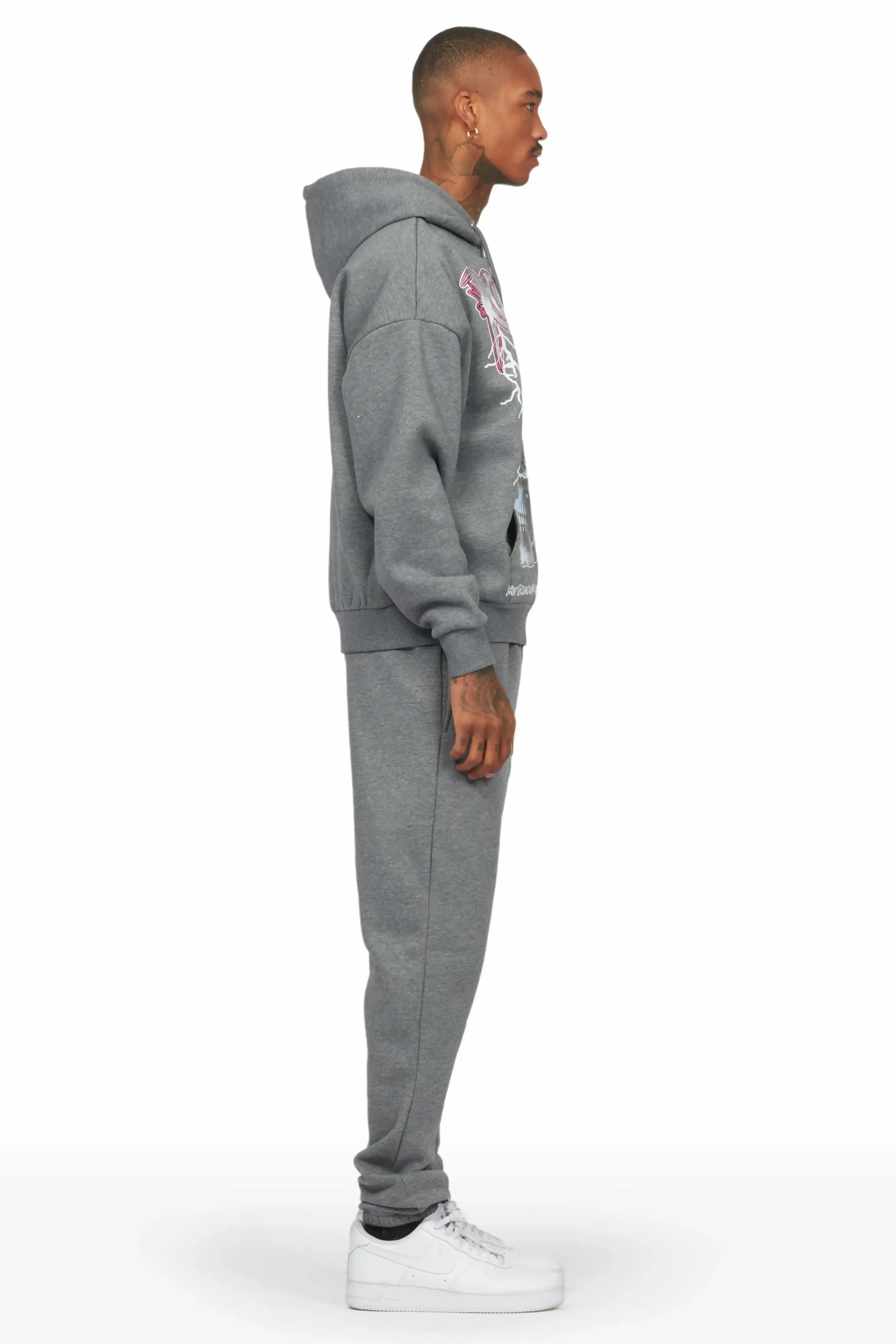 Anko Vintage Grey Relax Fit Track Set