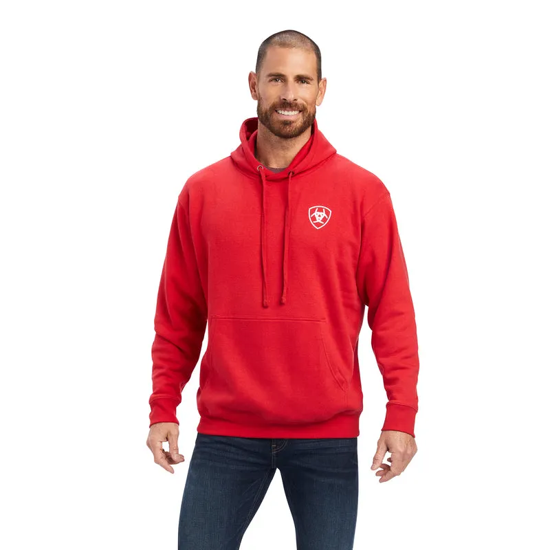 'Ariat'  Men's ARIAT '93 Liberty Hoodie - Tango Red