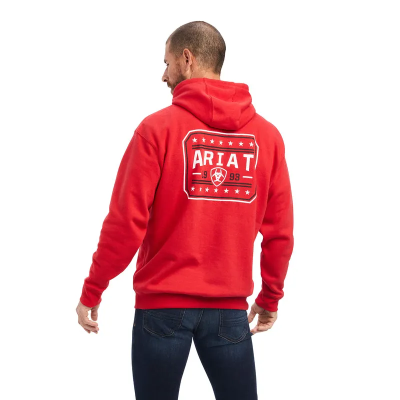 'Ariat'  Men's ARIAT '93 Liberty Hoodie - Tango Red