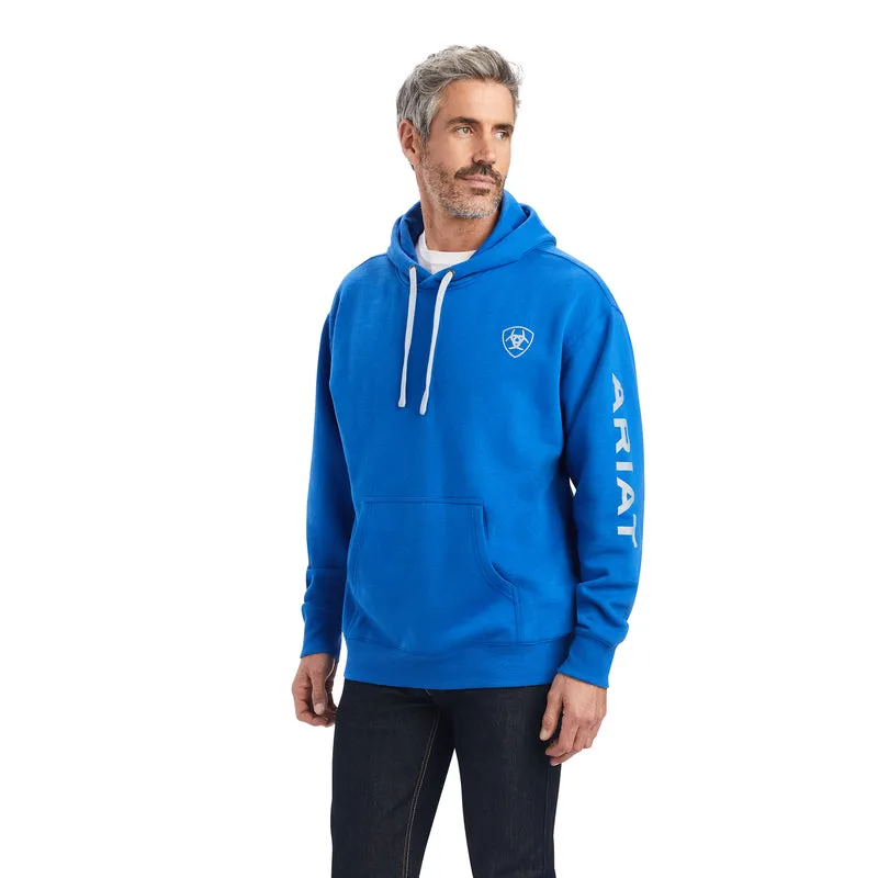 'Ariat' Men's Ariat Logo Hoodie - Cobalt