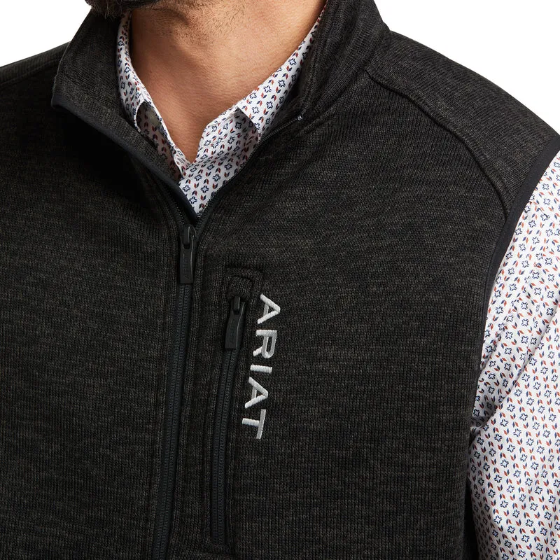 'Ariat' Men's Caldwell Full Zip Vest - Black