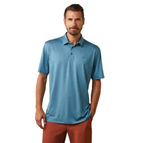 'Ariat' Men's Charger 2.0 Polo - Eurasian Teal