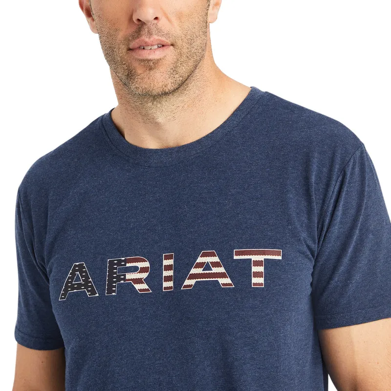 'Ariat' Men's Chimayo Graphic T-Shirt - Navy Heather