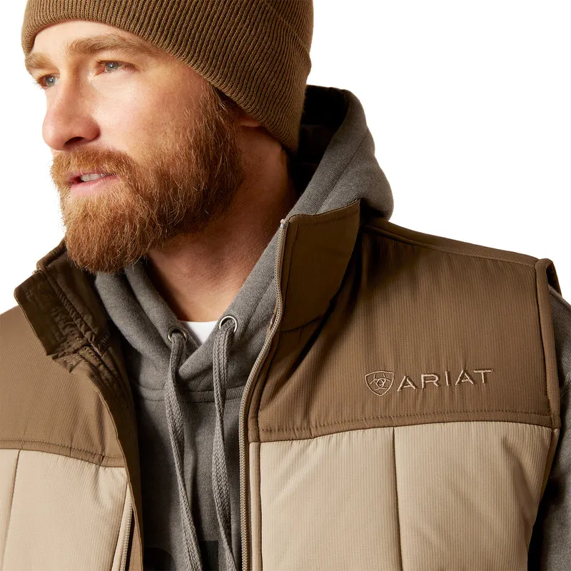 'Ariat' Men's Crius Insulated Concealed Carry Vest - Brindle / Major Brown