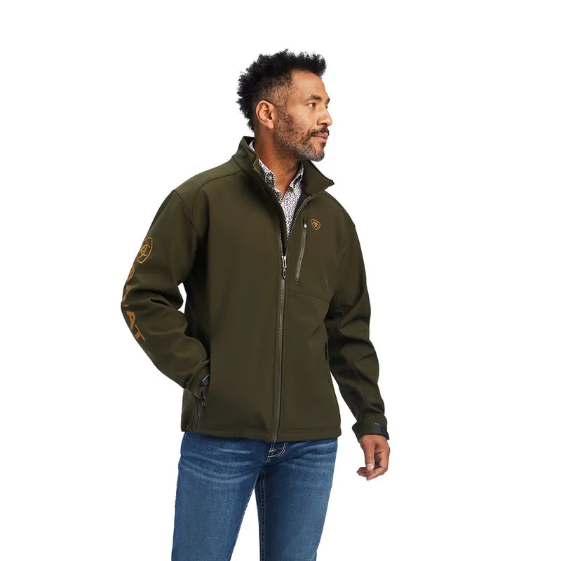 'Ariat' Men's Logo 2.0 Softshell Jacket - Brine Olive