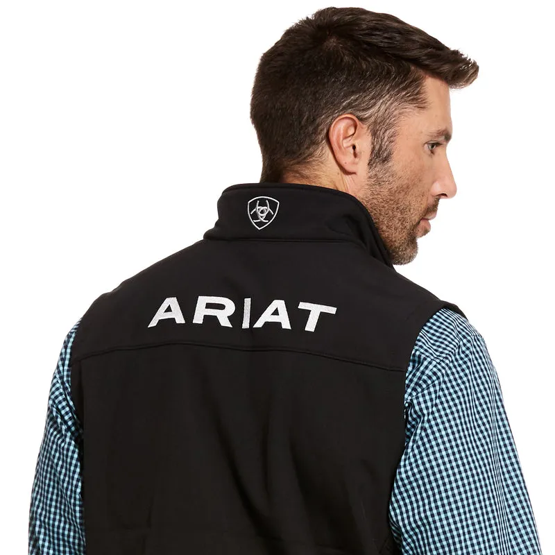 'Ariat' Men's Logo 2.0 Softshell Vest - Black