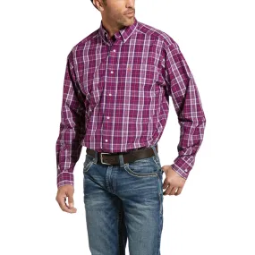 'Ariat' Men's Pro Illsley Classic Fit Button Front - Imperial Violet