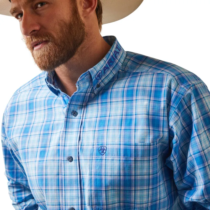 'Ariat' Men's Pro Series Team Hogan Classic Fit Button Down - Blue