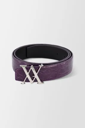 Artioli Purple Caiman Belt