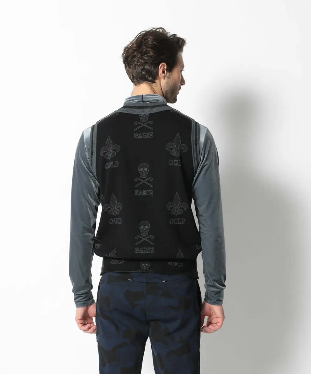 Atlas Jacquard Knit Vest | MEN