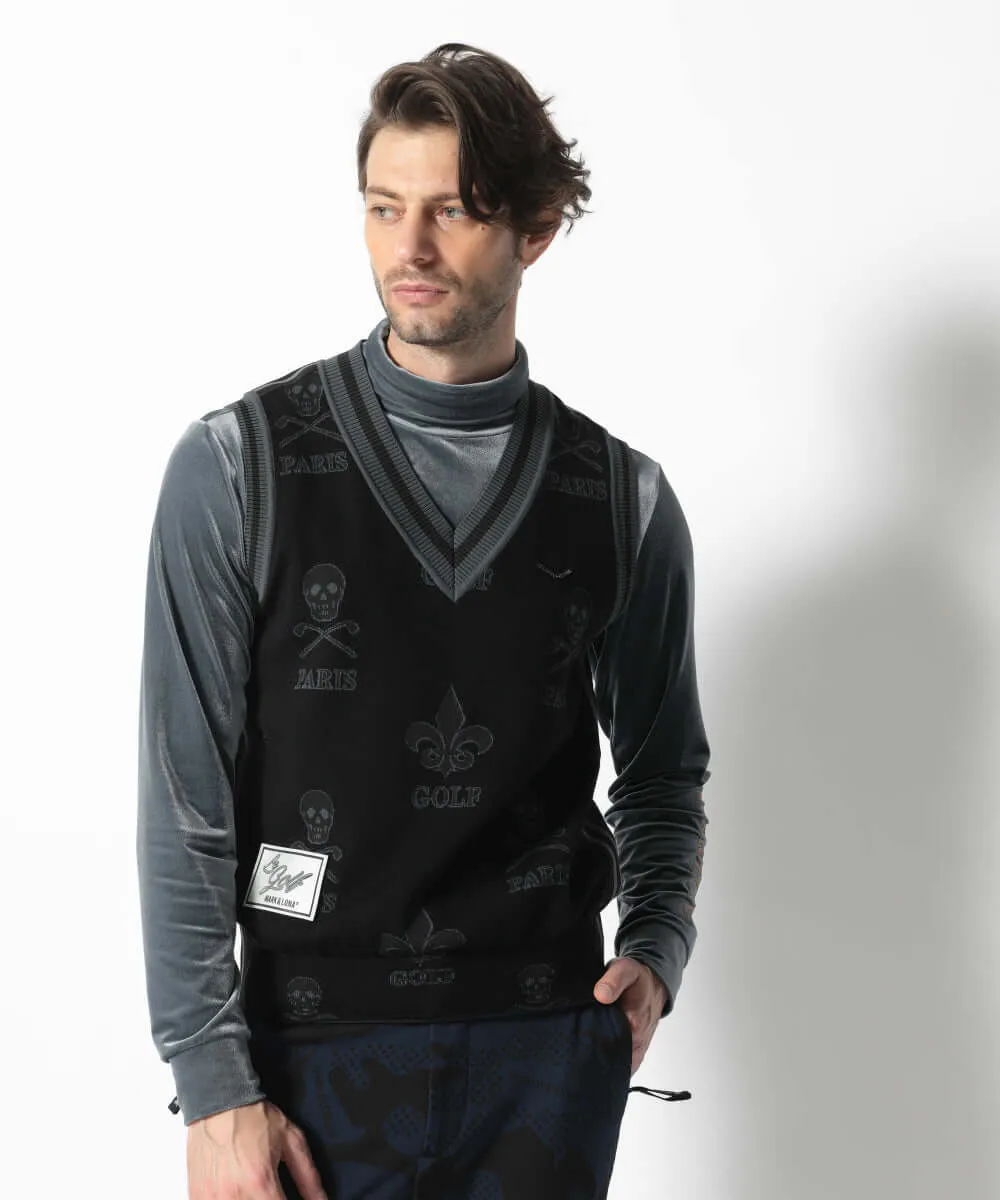 Atlas Jacquard Knit Vest | MEN