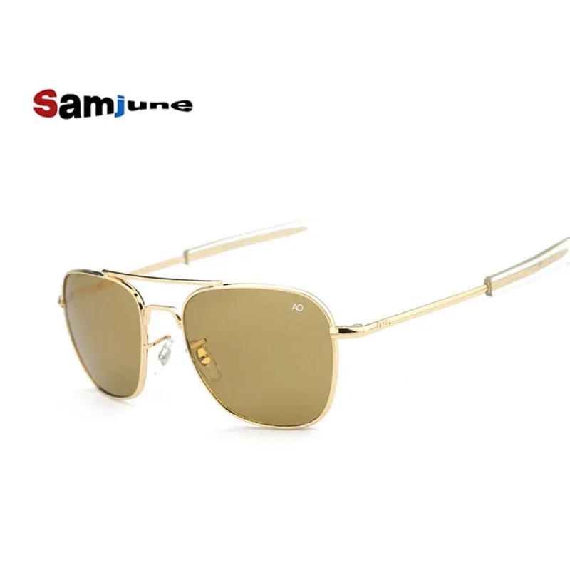 Aviation Sunglasses Men Brand Designer Male American Army Military