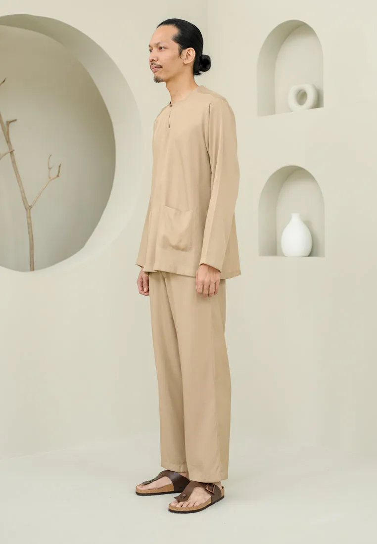 Baju Melayu Men (Nude Brown)