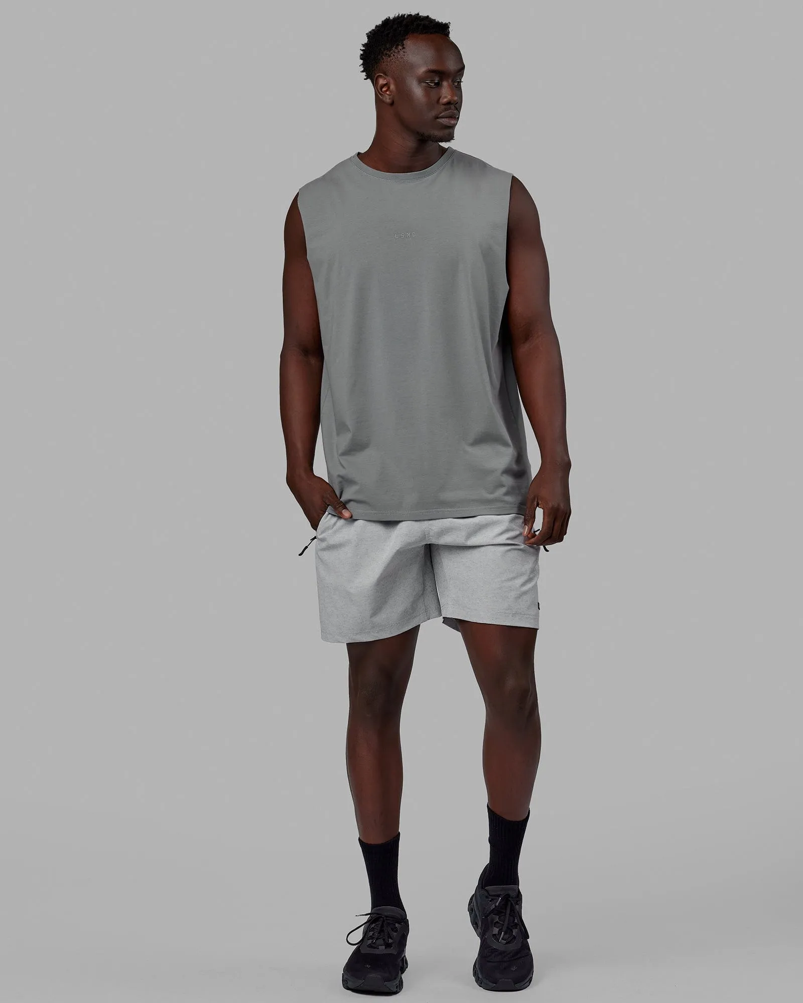 Base FLXCotton Tank - Graphite