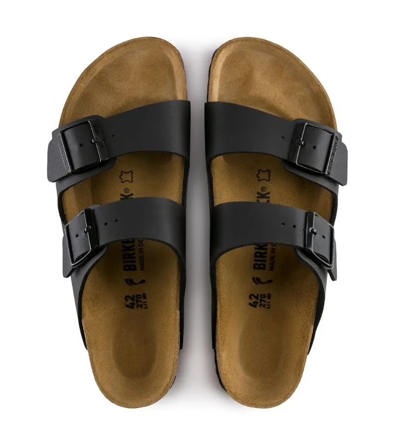 Birkenstock Mens Arizona Soft Footbed Black Slip On Sandal - 51791