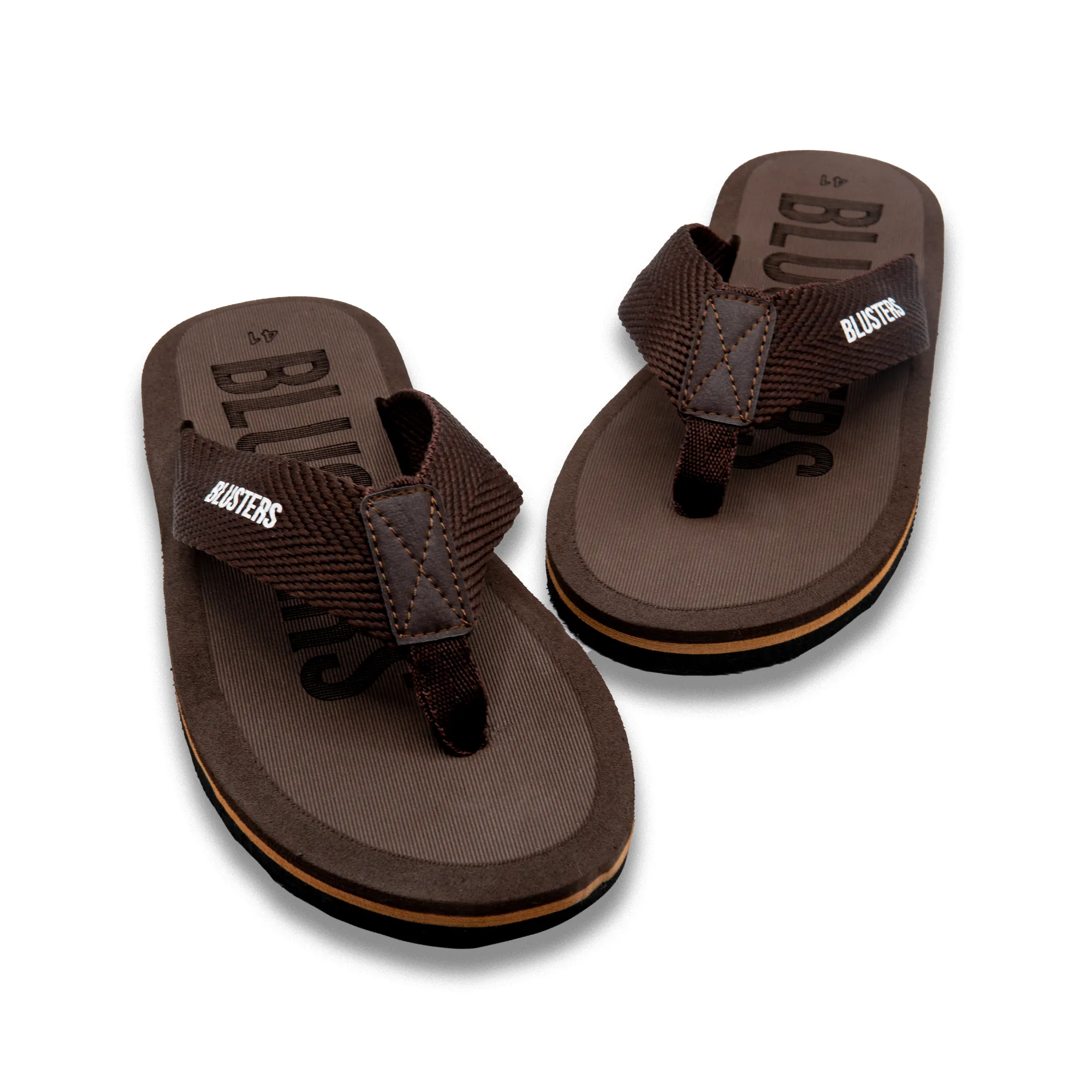 Brown Cross Styled Comfy Flip Flop