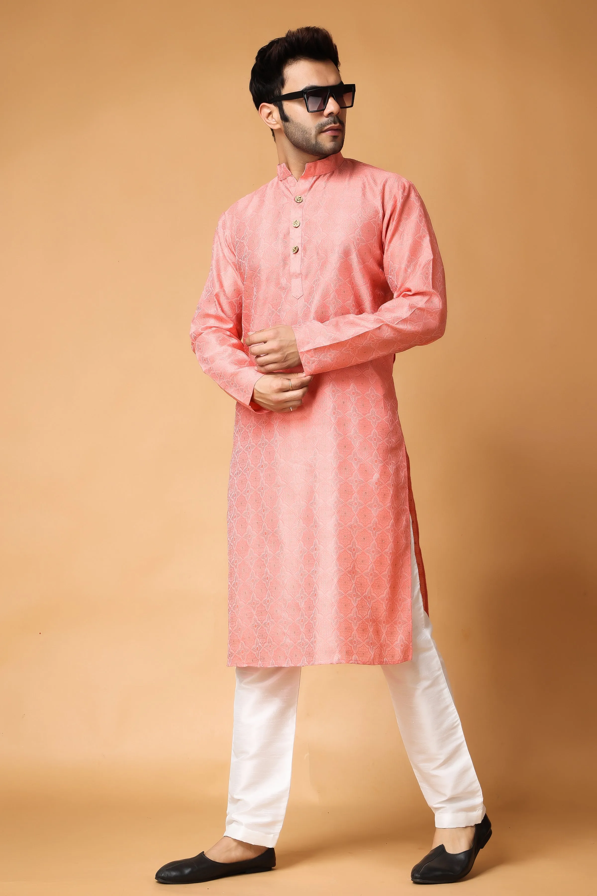 Candle Light Woven Kurta