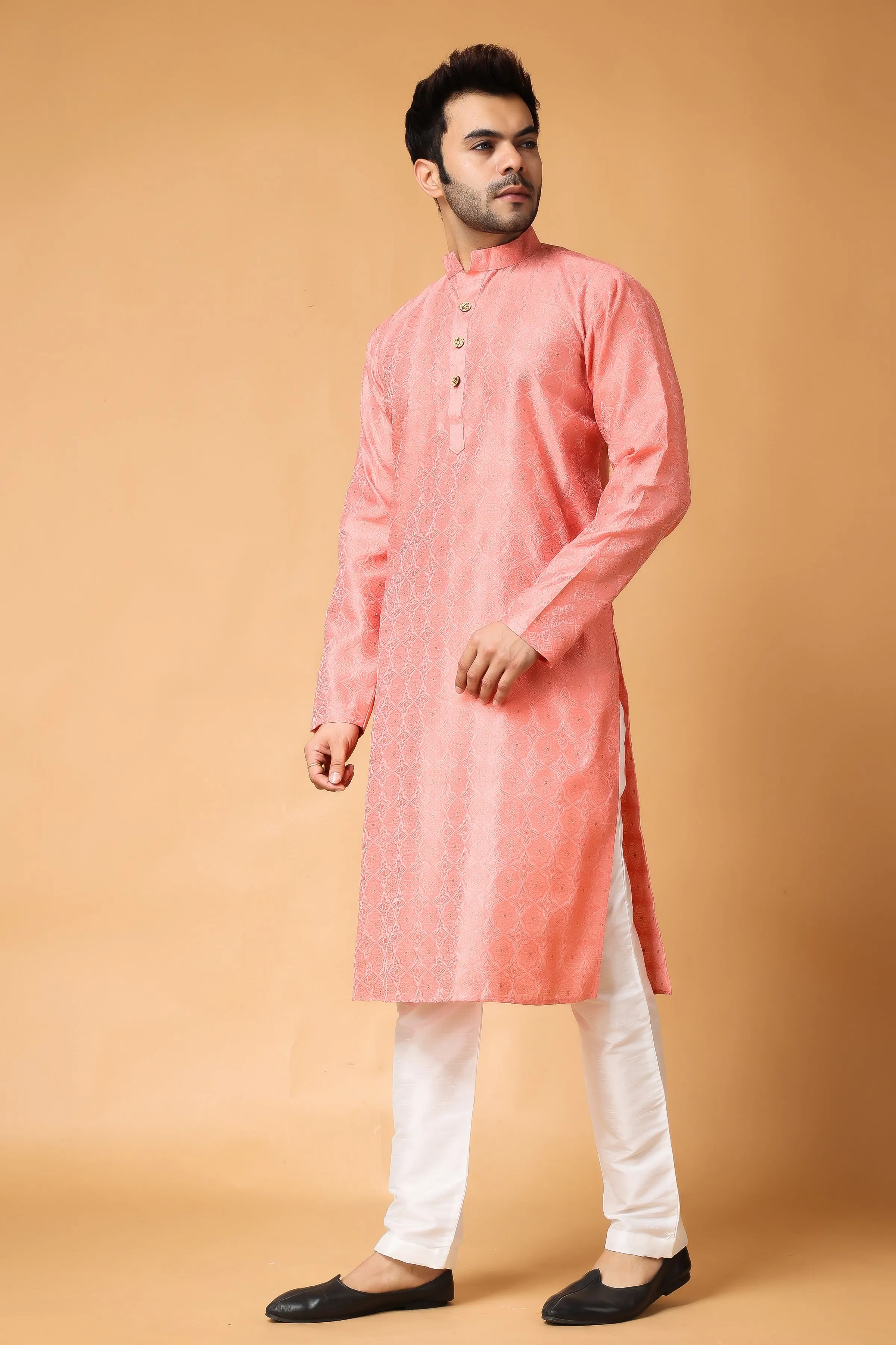 Candle Light Woven Kurta