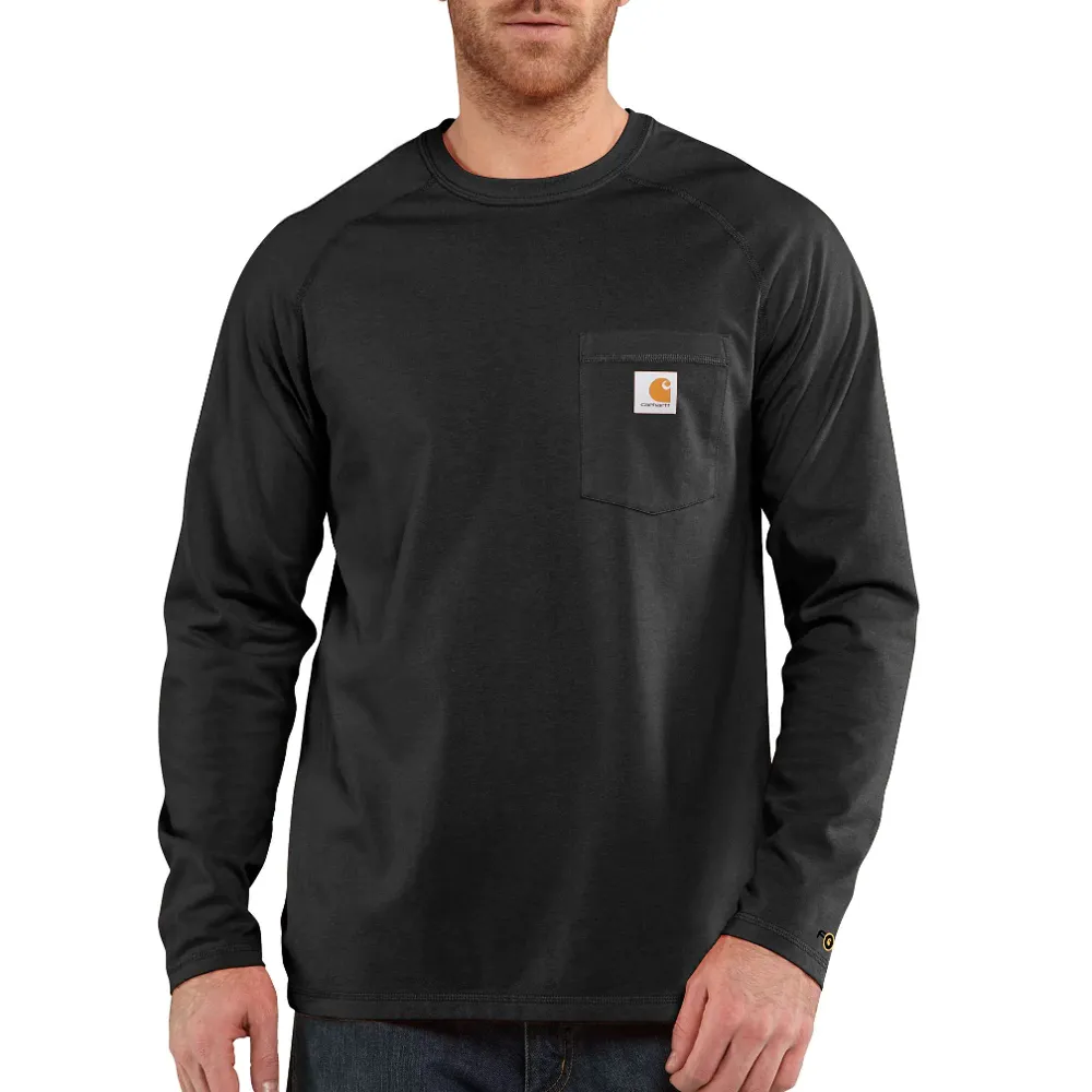 Carhartt 100393 Force Fast Dry Cotton Delmont Long Sleeve T-Shirt