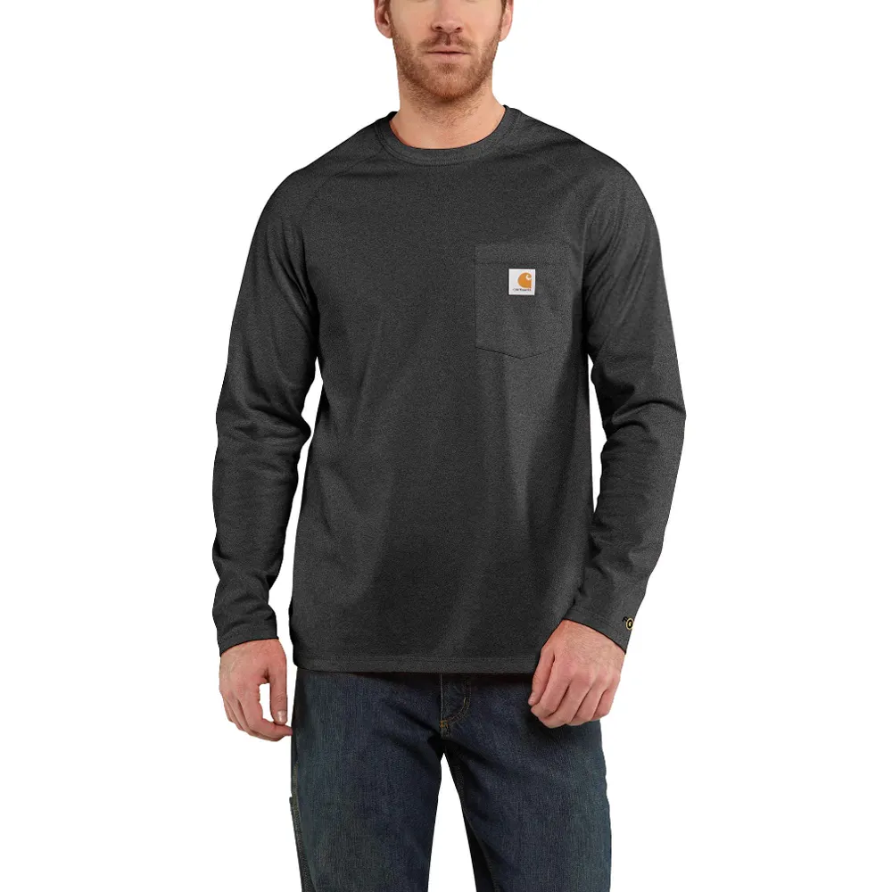 Carhartt 100393 Force Fast Dry Cotton Delmont Long Sleeve T-Shirt