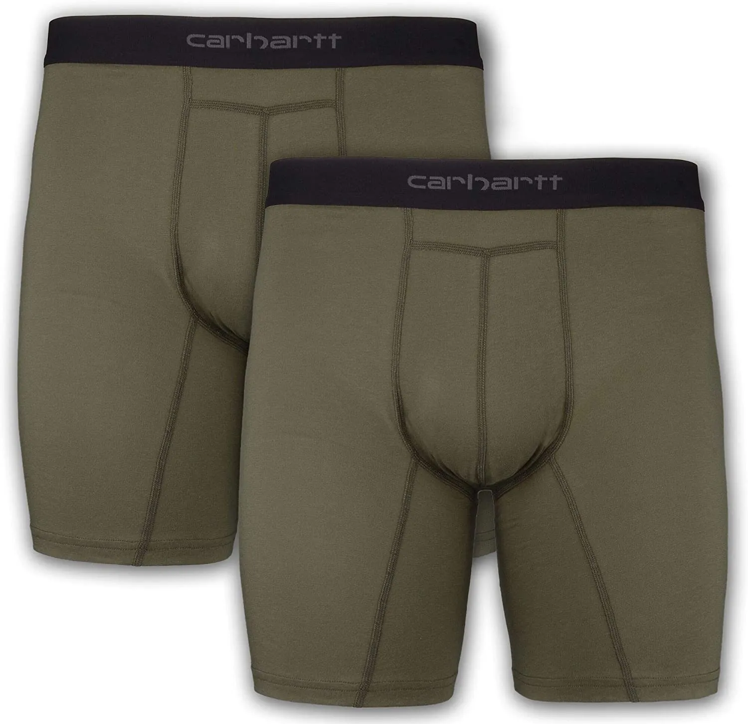 Carhartt Men's Cotton Polyester 2 Pack Boxer Briefs