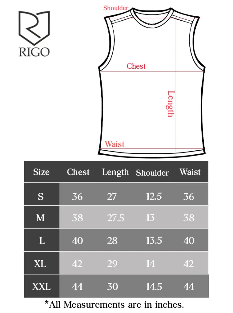 Charcoal Numerical Print Cotton Sleeveless T-Shirt Vest