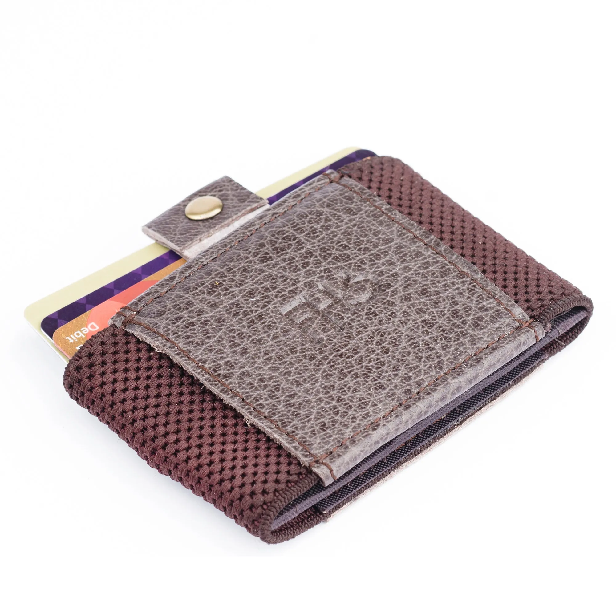 Classic Versatile Moneyclip Brown Wallet