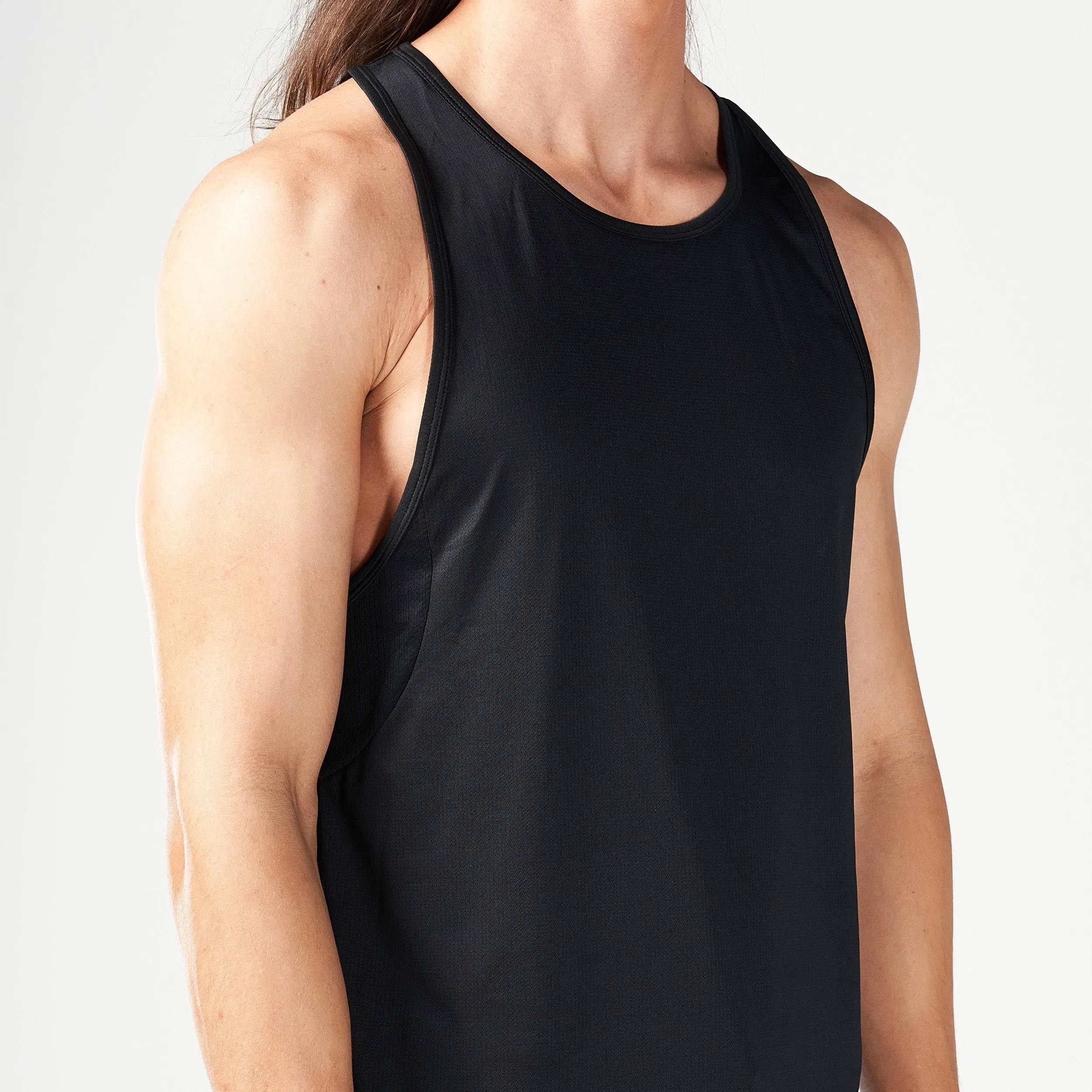 Code Mesh Back Urban Tank -  Black