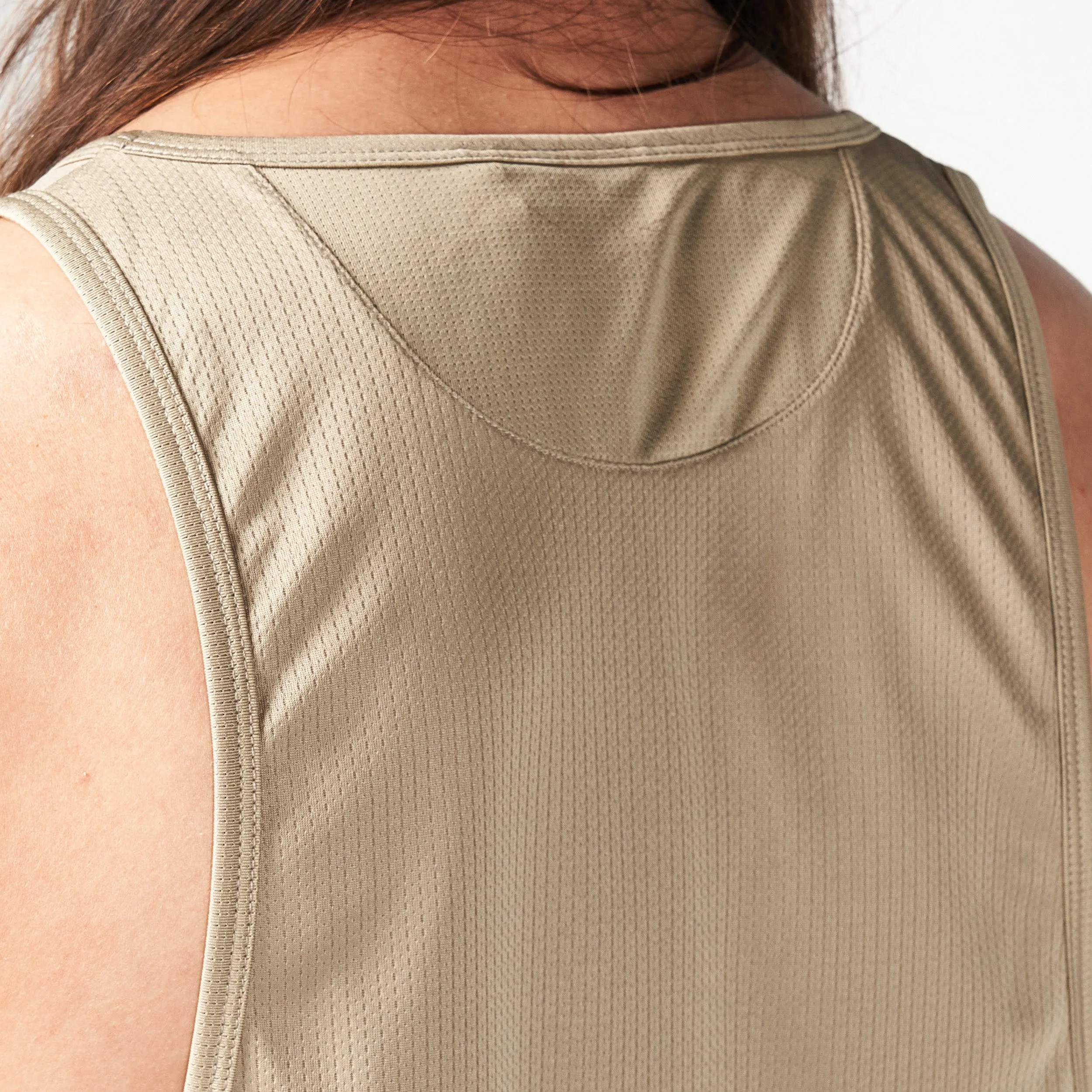 Code Mesh Back Urban Tank -  Sand