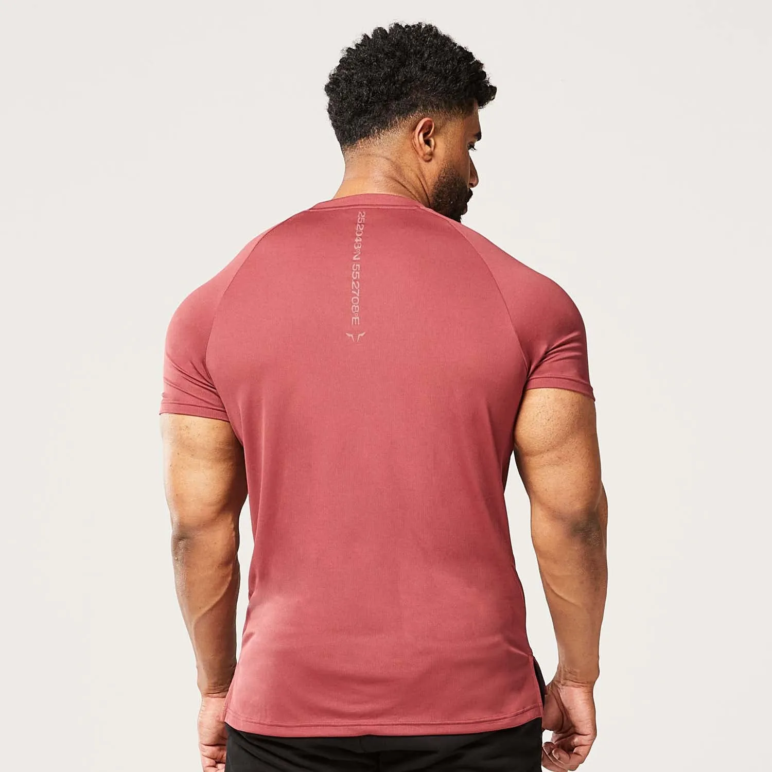 Code Muscle Tee - Oxblood Red