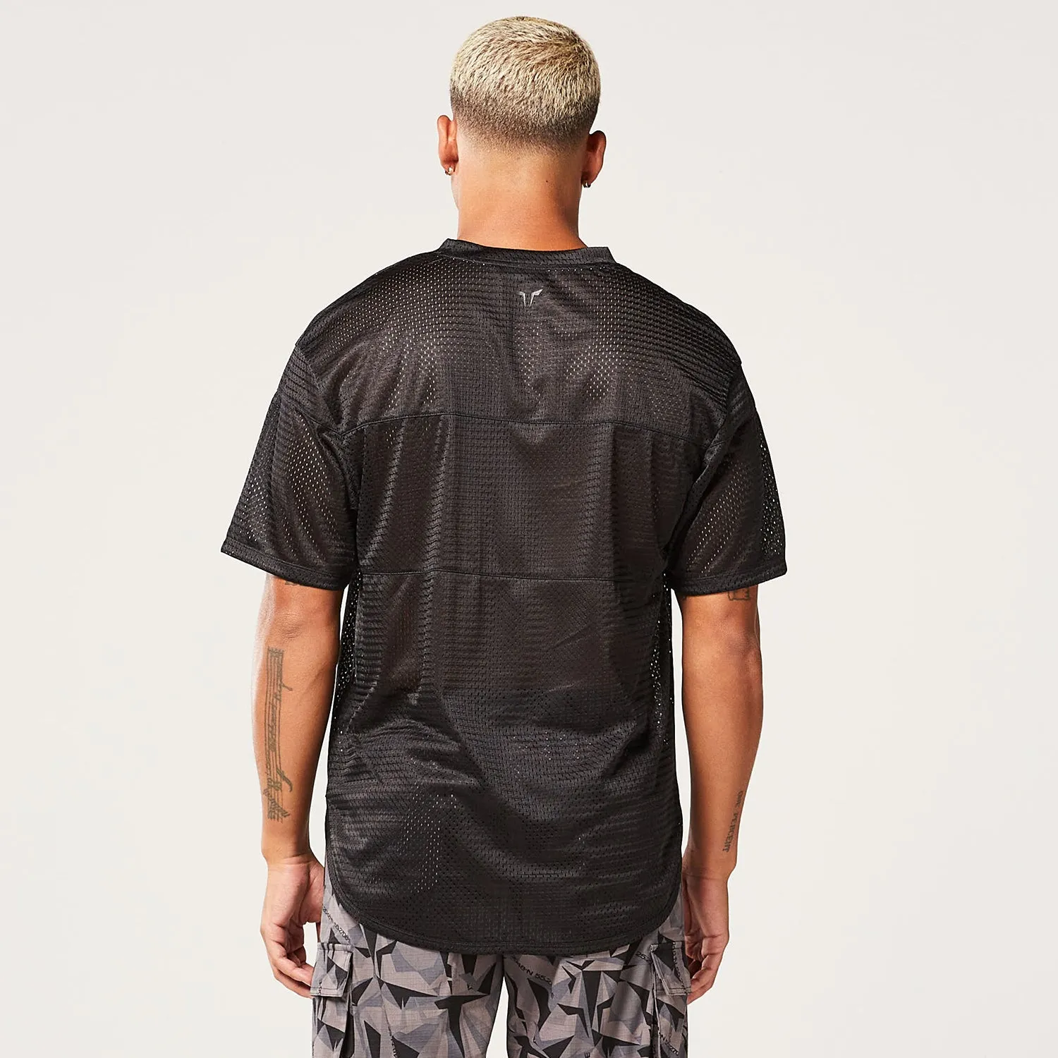 Code Oversized Mesh Tee - Black