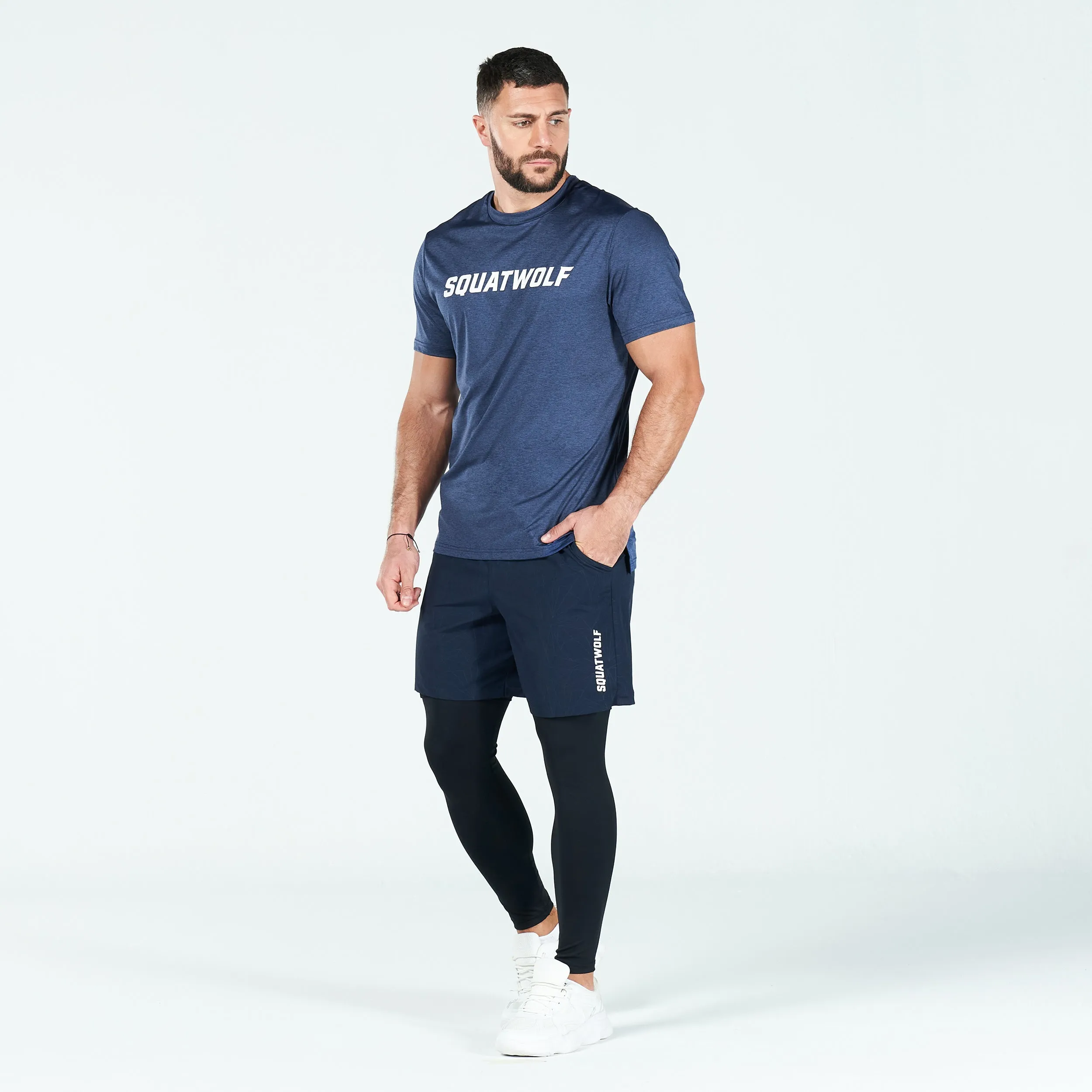 Core AeroTech Muscle Tee - Navy Marl