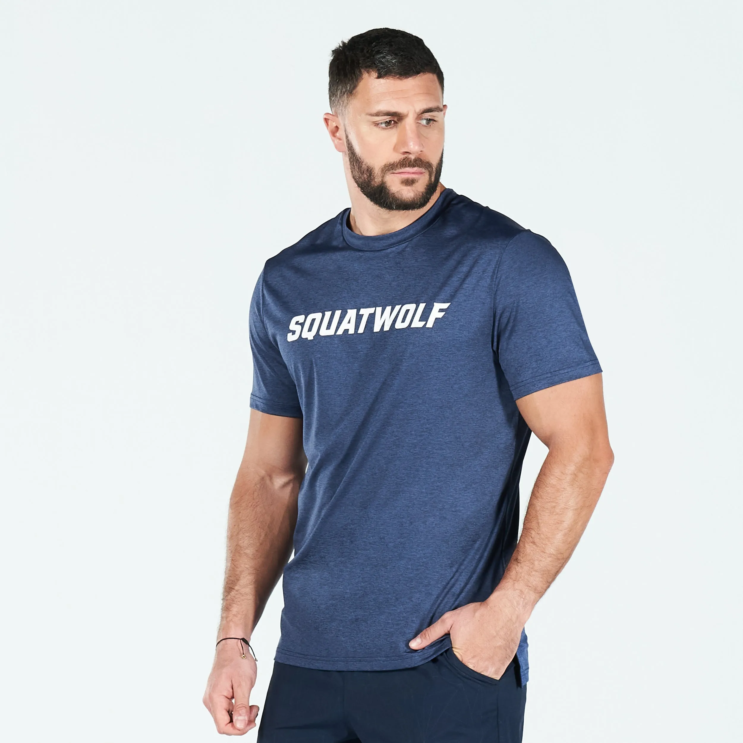 Core AeroTech Muscle Tee - Navy Marl