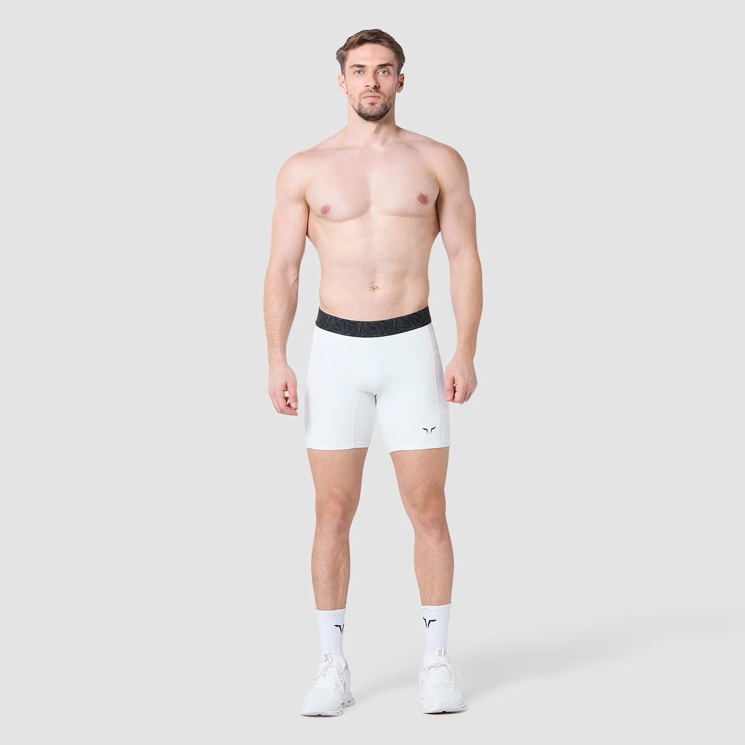 Core Base Layer Shorts 7" - Pearl White