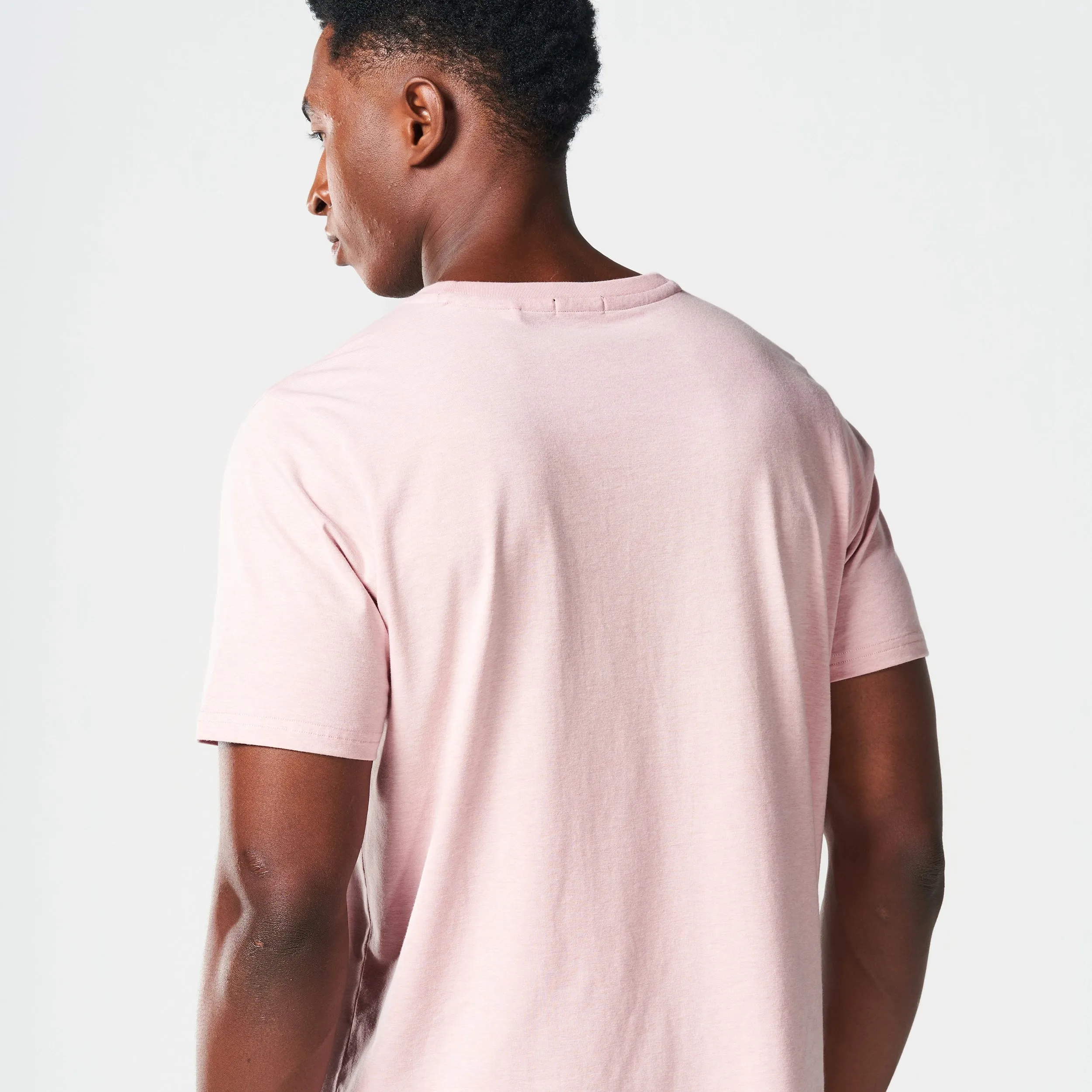 Core Belief Tee V2 - Pale Mauve Marl