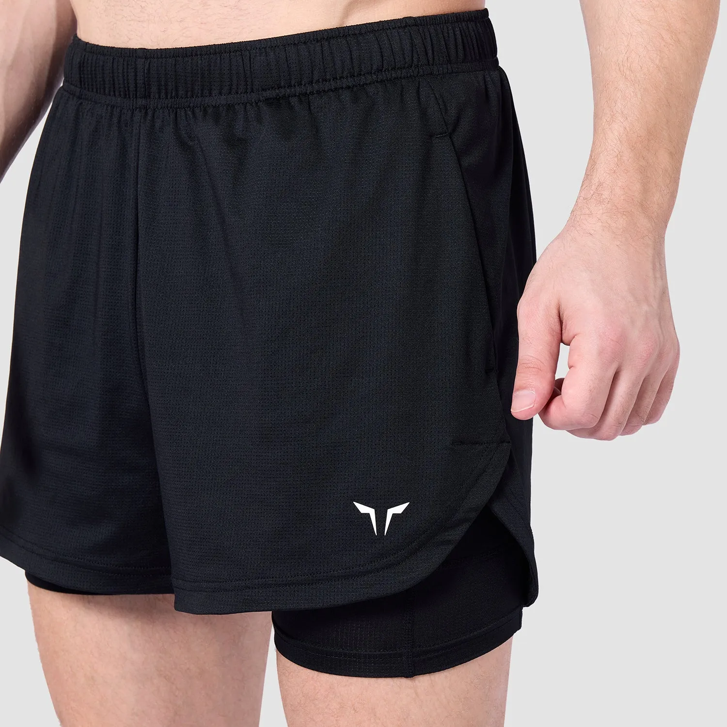 Core Mesh 2-in-1 5" Shorts 2.0 - Black