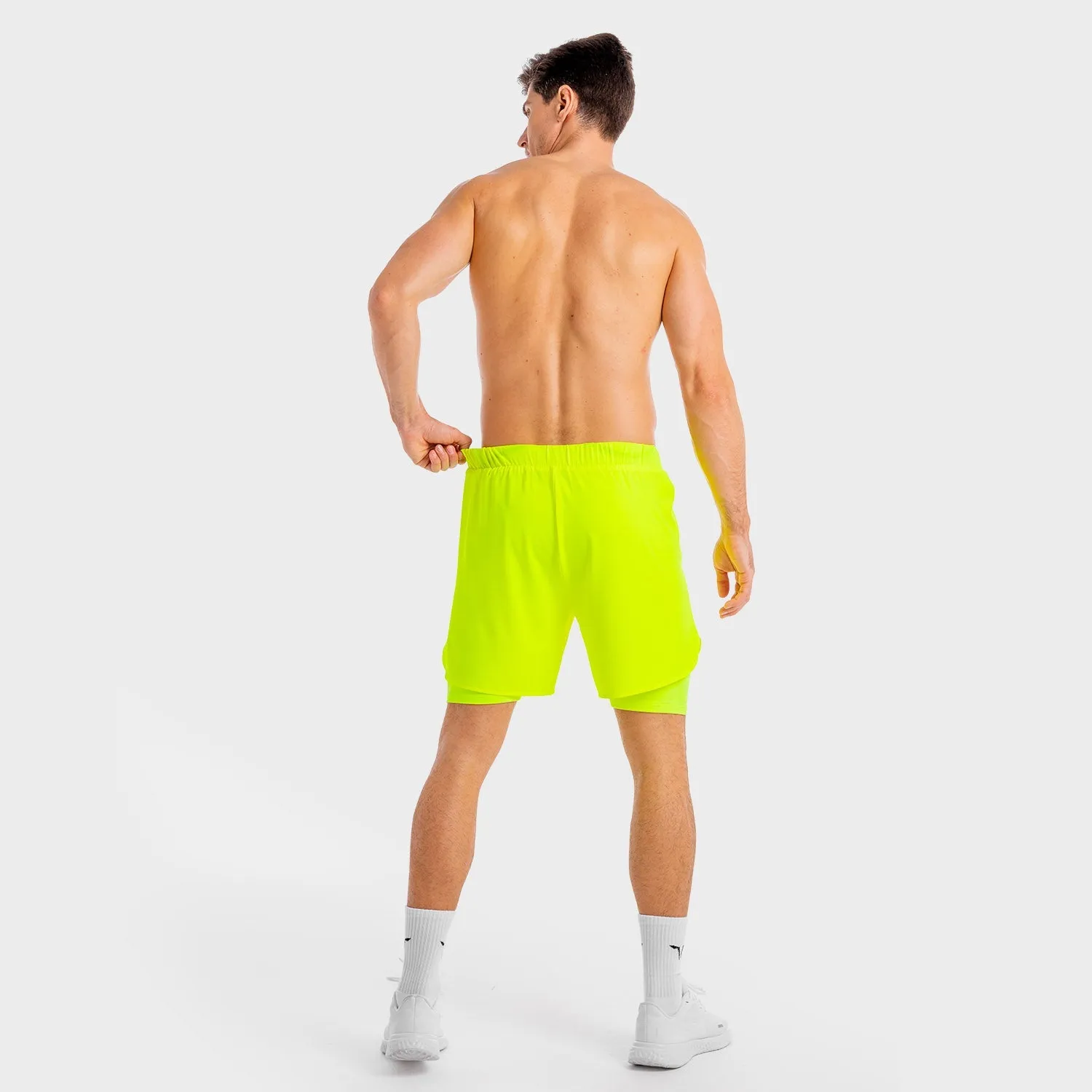 Core Mesh 2-in-1 Shorts - Neon