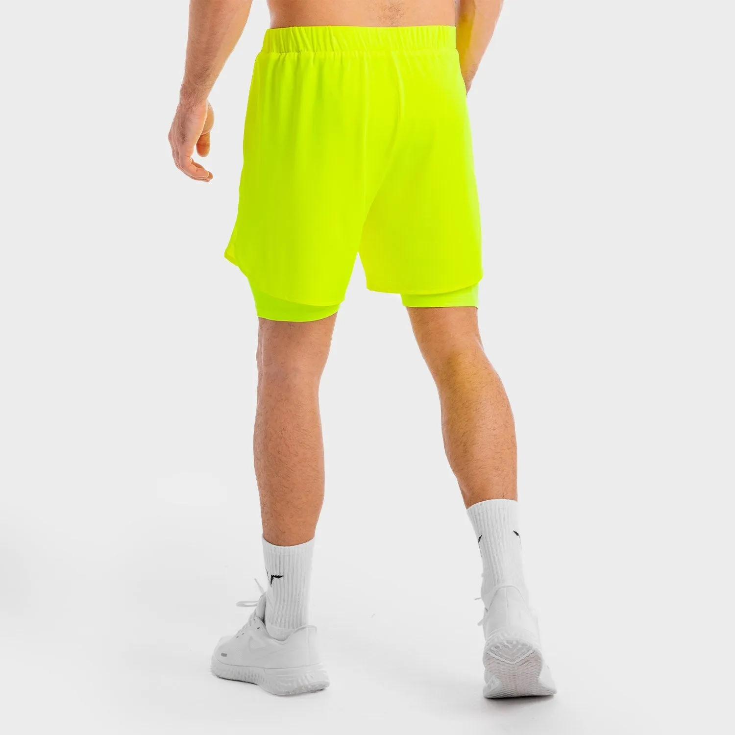 Core Mesh 2-in-1 Shorts - Neon