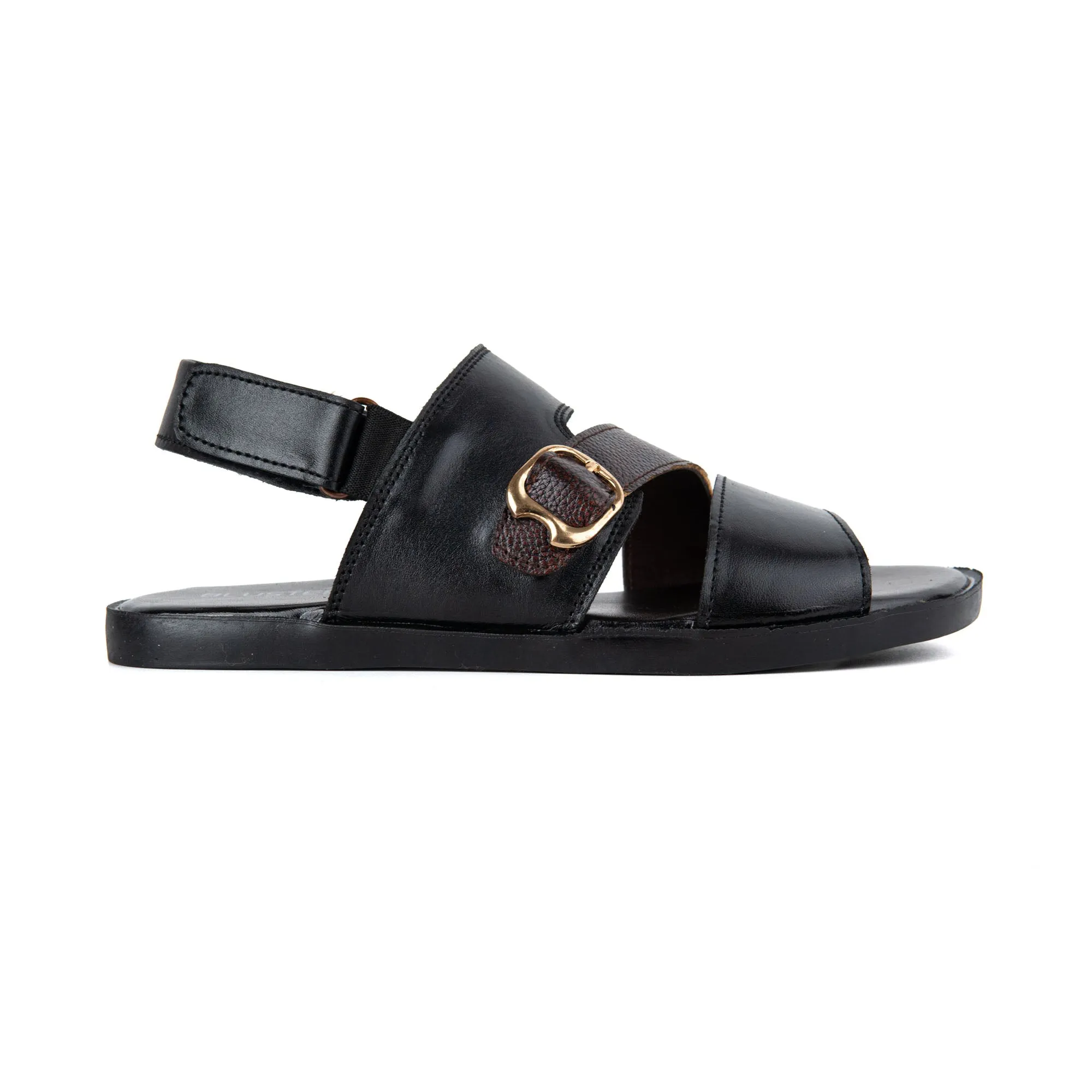 Cross Styled Men Leather Sandals