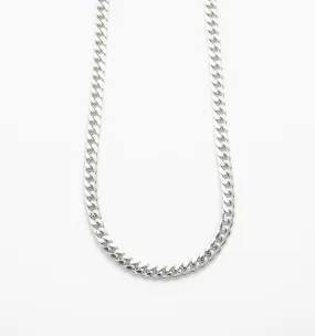 Curb Chain Necklace in Sterling Silver