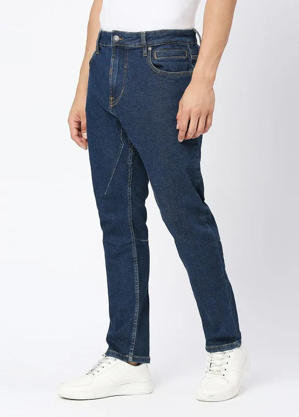 Dark Blue Rayan Carrot Fit Jeans