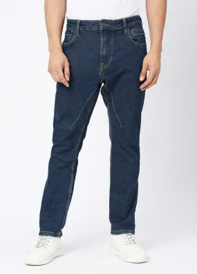 Dark Blue Rayan Carrot Fit Jeans