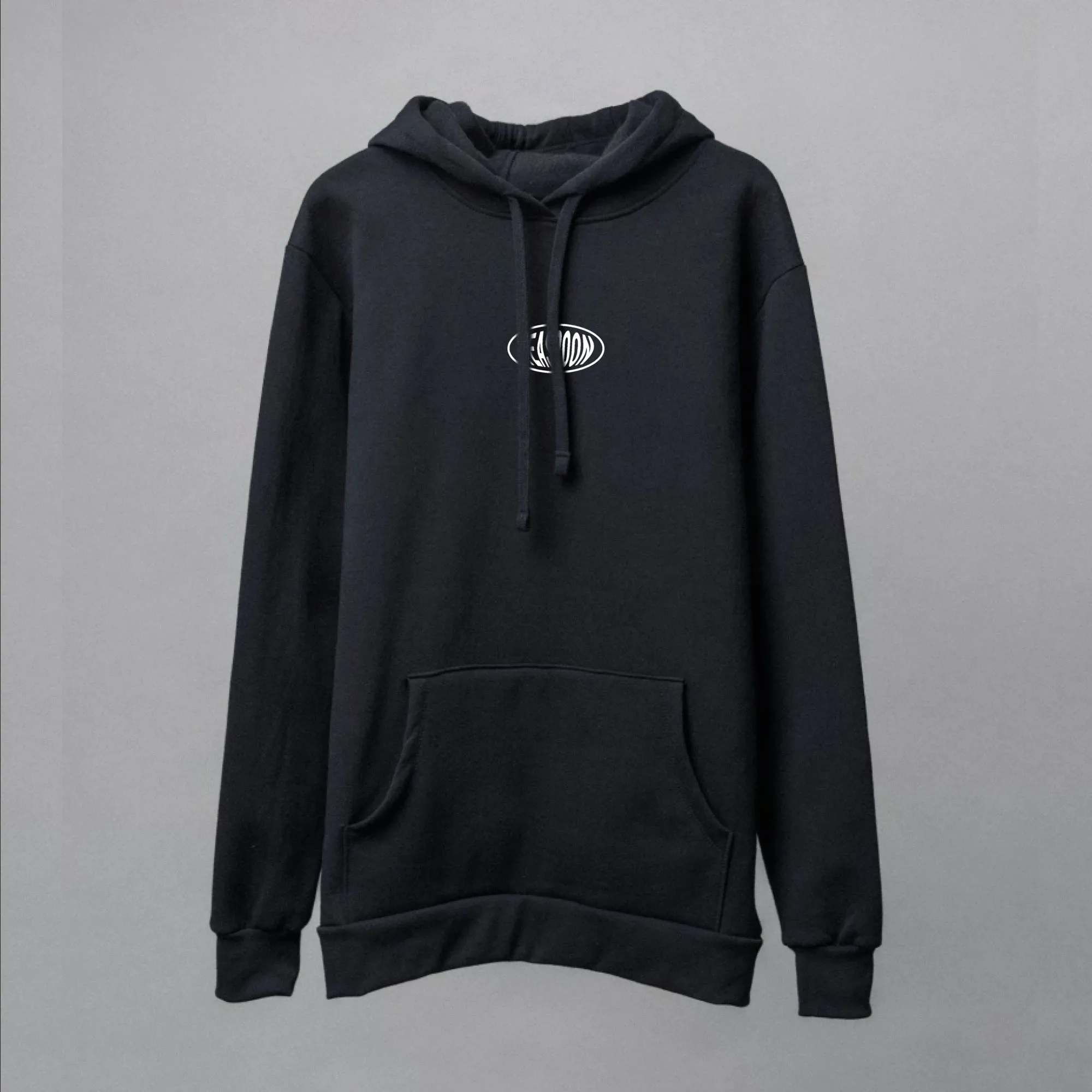 Elipse logo print - Soft Coton Hoody - Black