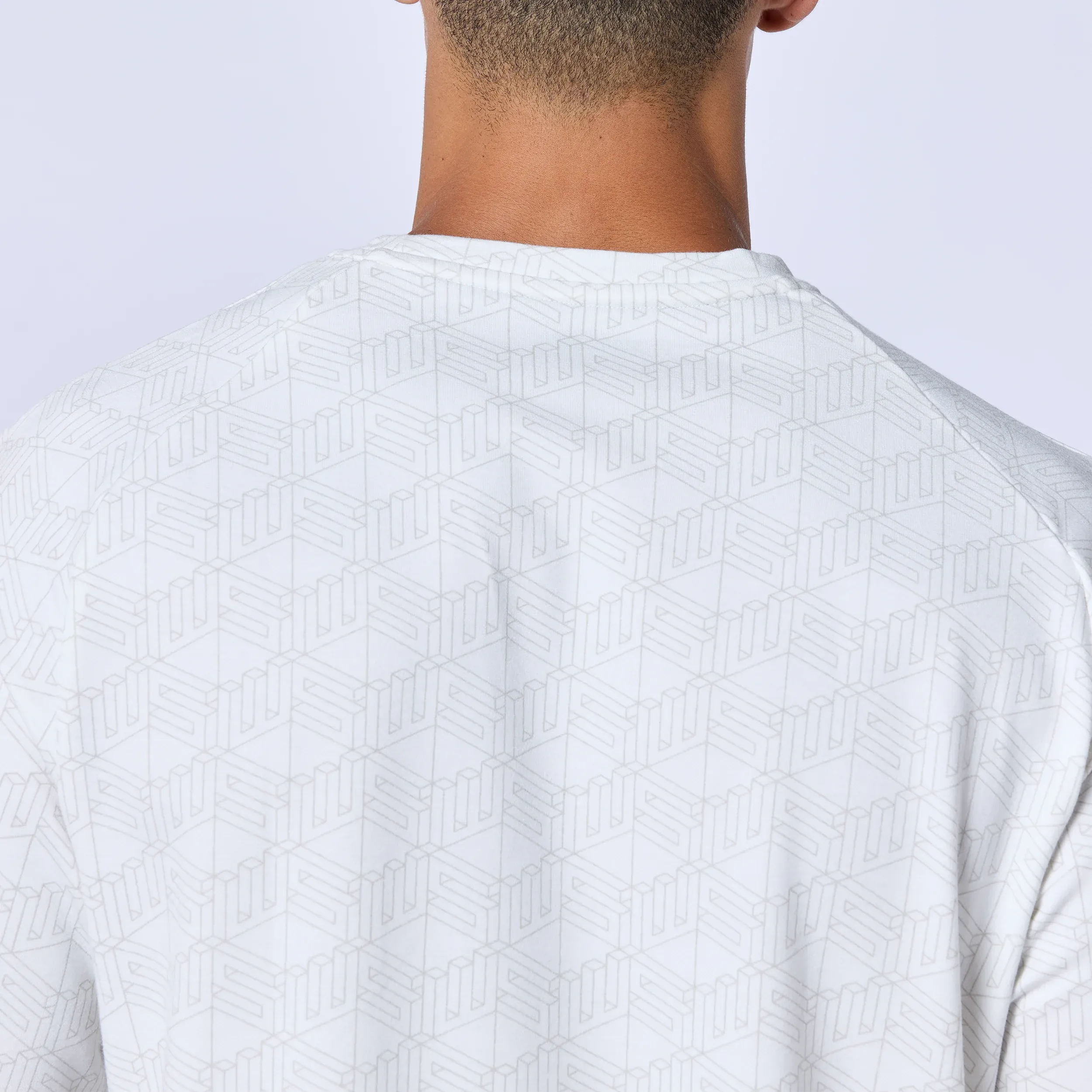 Essential Active Tee - Pearl White Print