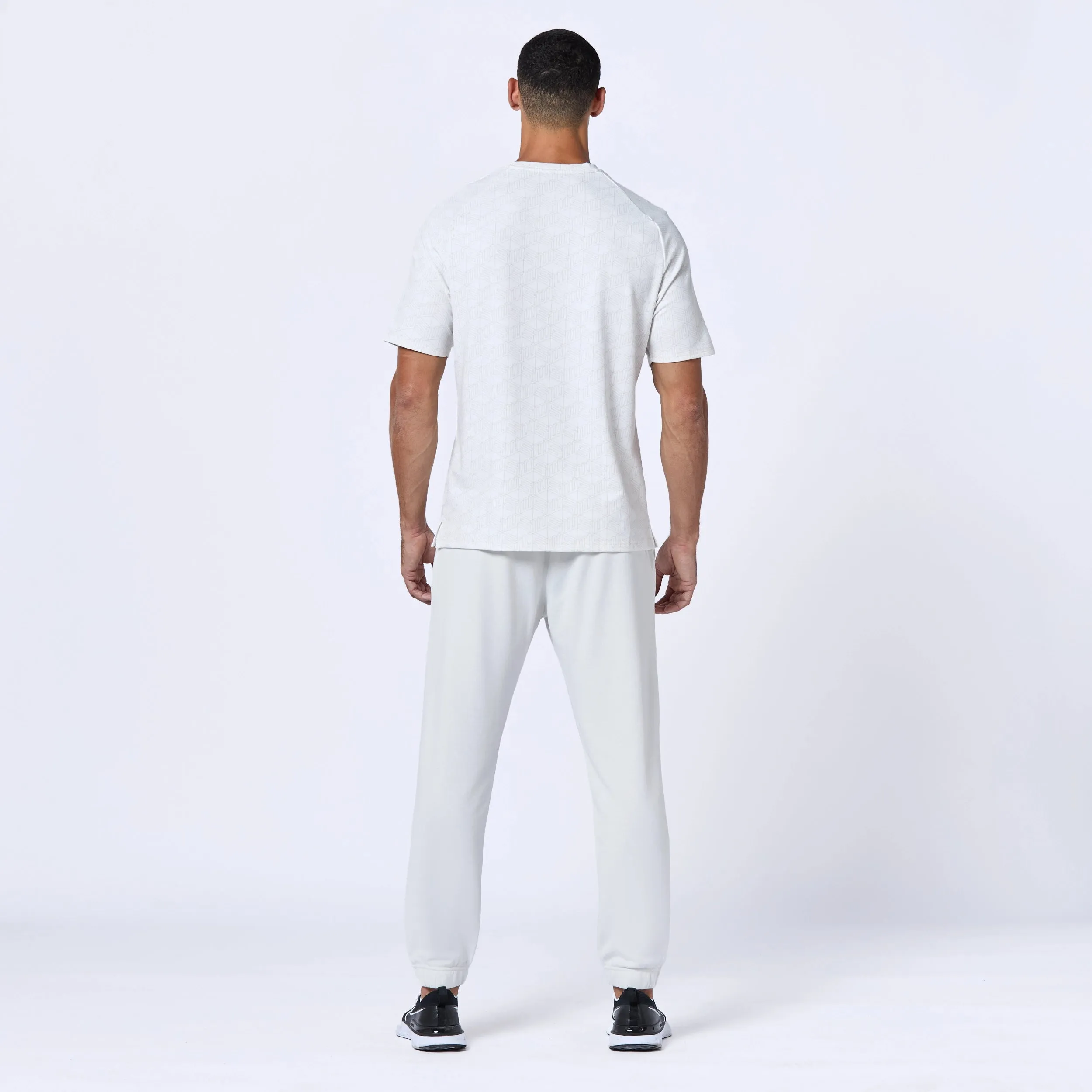 Essential Active Tee - Pearl White Print